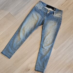 Y2K Low Rise Bedazzled Six One Skinny Jeans